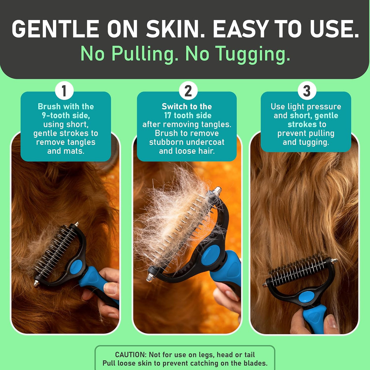 🐕2-in-1 Deshedding & Dematting Pet Brush