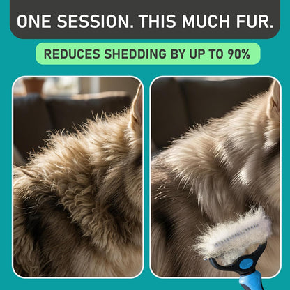 🐕2-in-1 Deshedding & Dematting Pet Brush