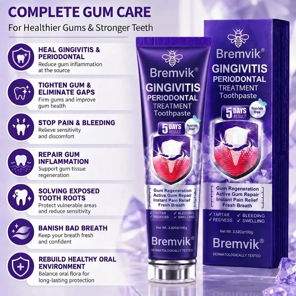 Bremvik® Gingivitis Periodontal Treatment Toothpaste