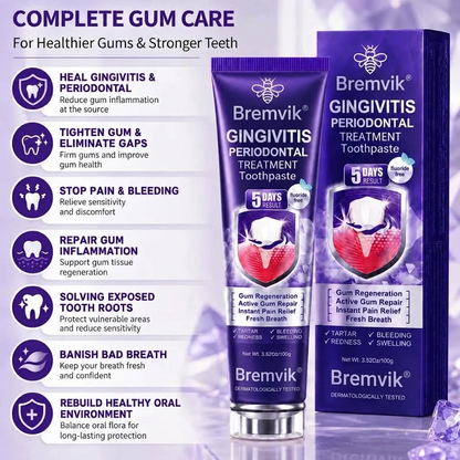 Bremvik® Gingivitis Periodontal Treatment Toothpaste