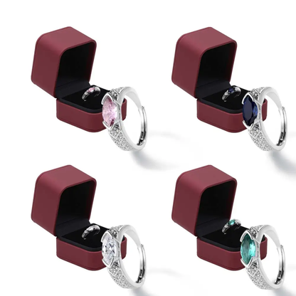 💥💎 Adjustable Slimming Ring — No Size Worries - Magnetology Moissanite Diamond Ring💖