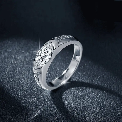💥💎 Adjustable Slimming Ring — No Size Worries - Magnetology Moissanite Diamond Ring💖