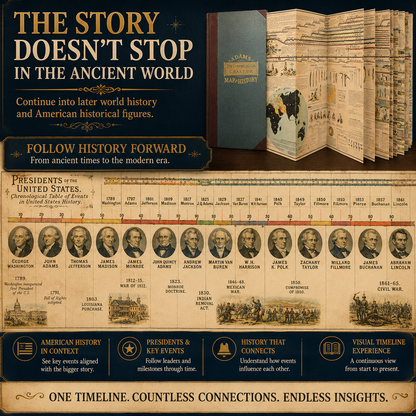 🌍Adams Synchronological Chart – 23-Ft Fold-Out Biblical & World History Timeline